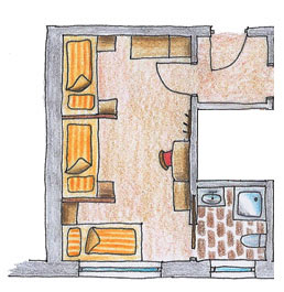 Zimmer im Erdgeschoss